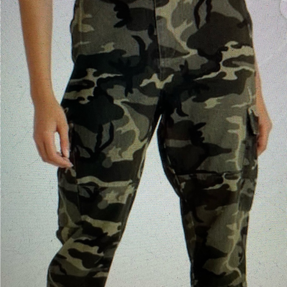 Honey Punch women’s camouflage cargo military utility pants, size S Gorpcore